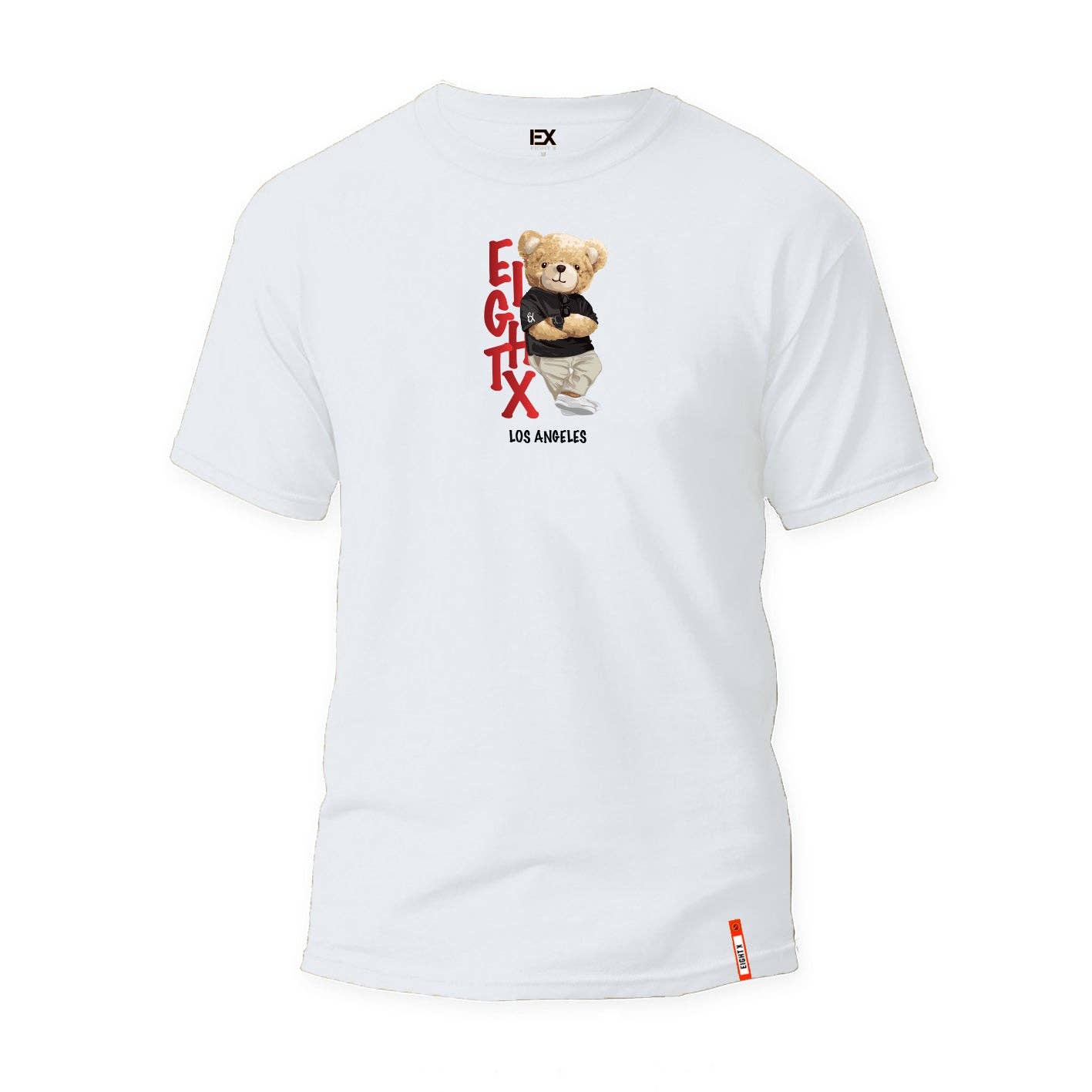 EIGHT X - Marco Bear 3D Graphic T-Shirt - White: WHITE / 2XL