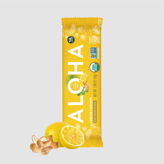 Aloha - Lemon Cashew Protein Bar: 12 Bar Box
