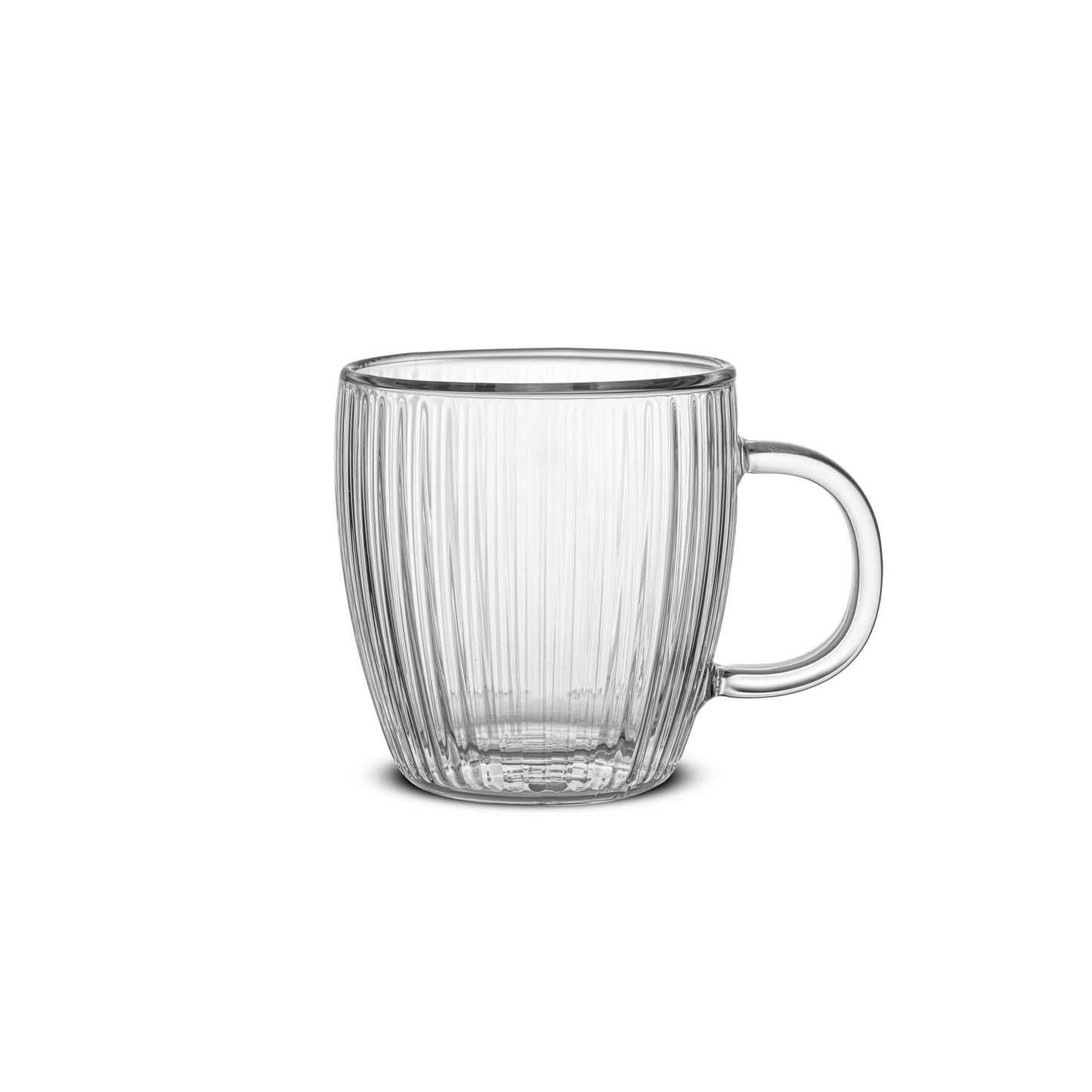 JoyJolt - Fluted Savor Double Wall Espresso Glasses 5.4oz - Set of 2: 5.4 oz