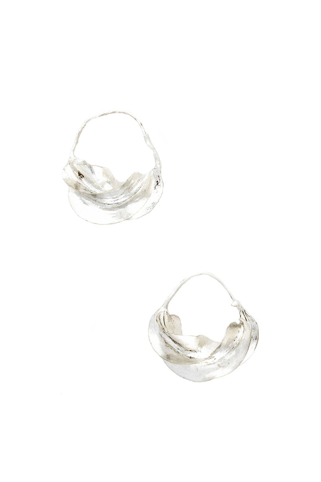 Swahili | AFRICAN MODERN - Fulani Sterling Silver Earrings: Large