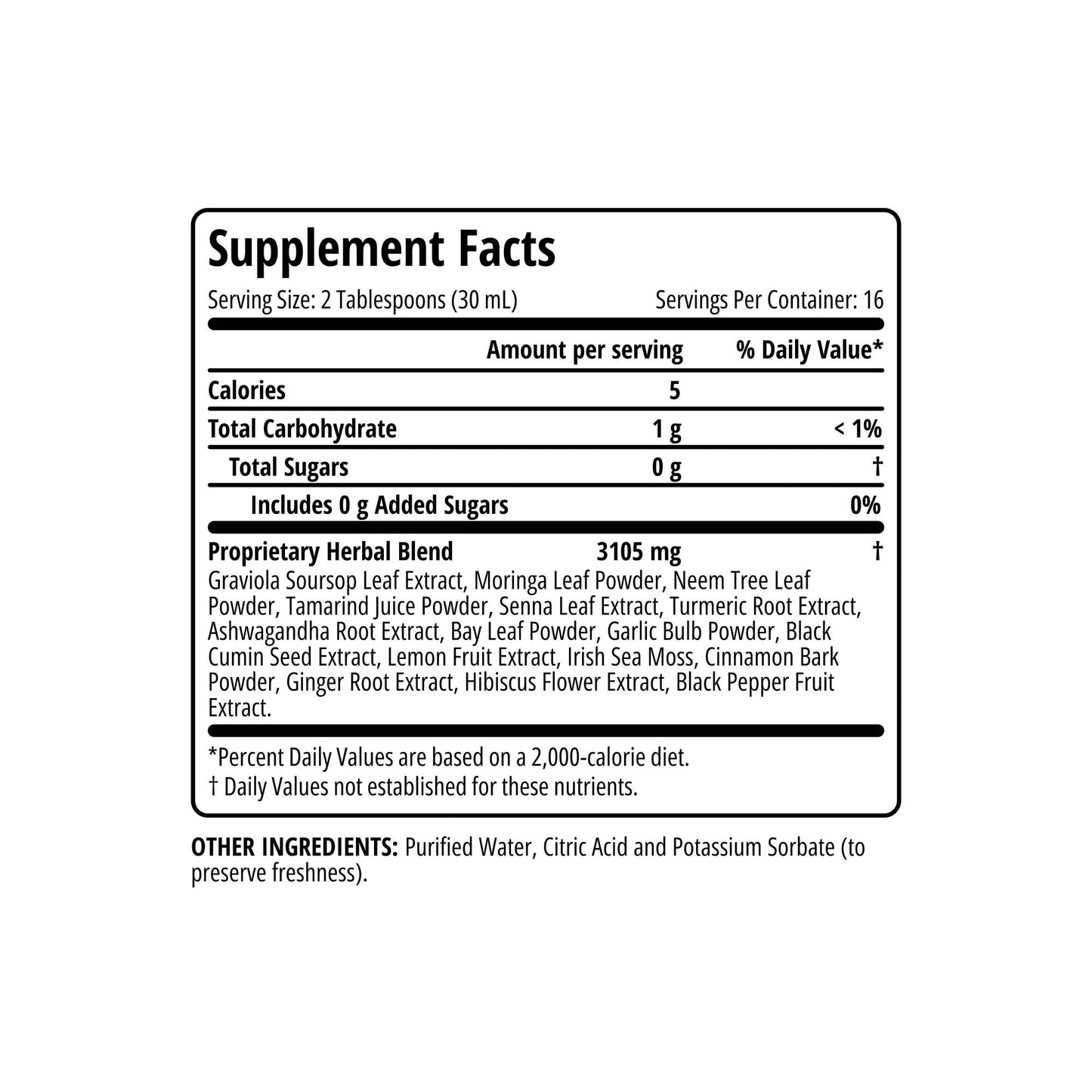 Serene Herbs - Soursop Bitters Liquid OG 16oz