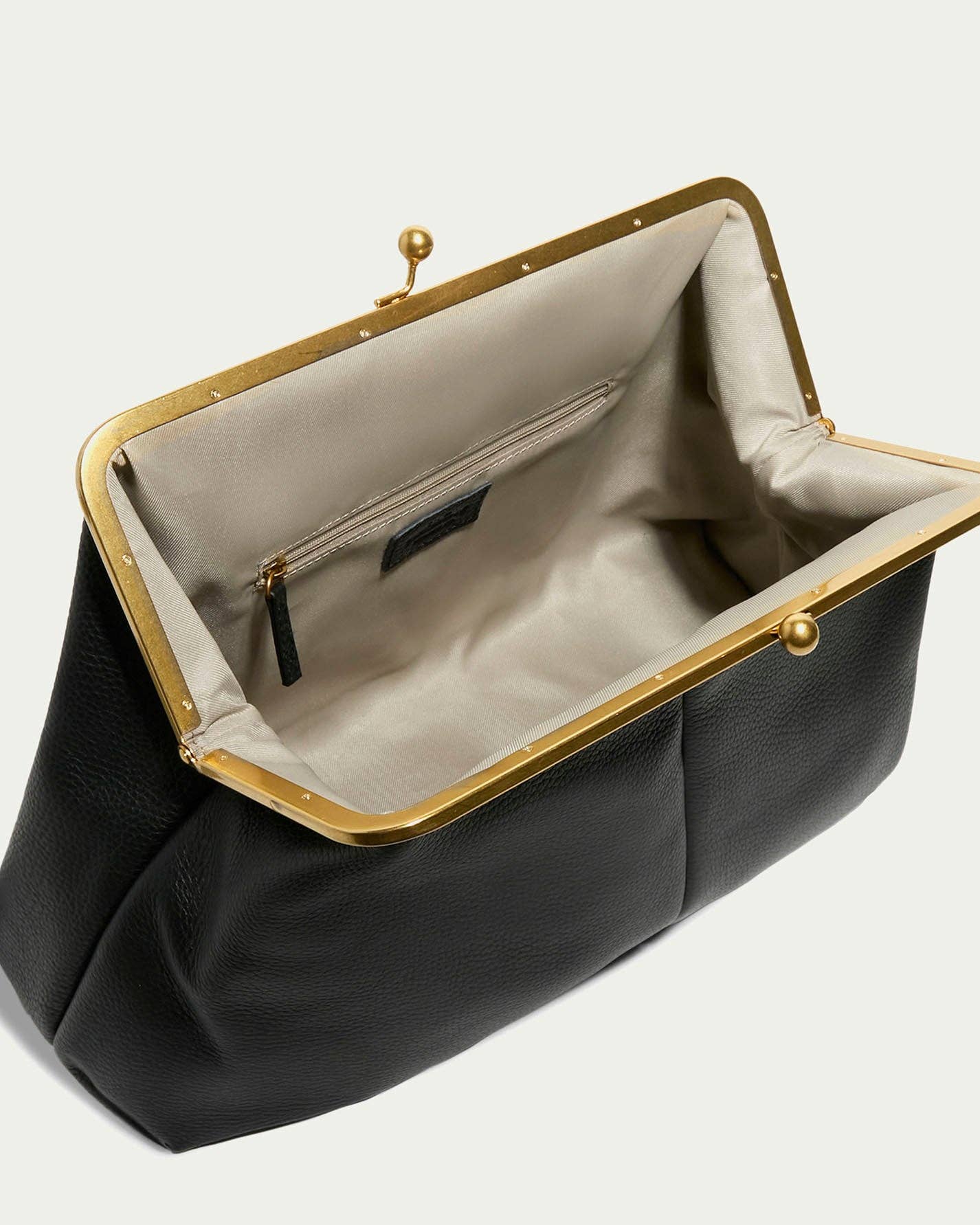 American Leather Co - Grace Oversized Clutch: Black