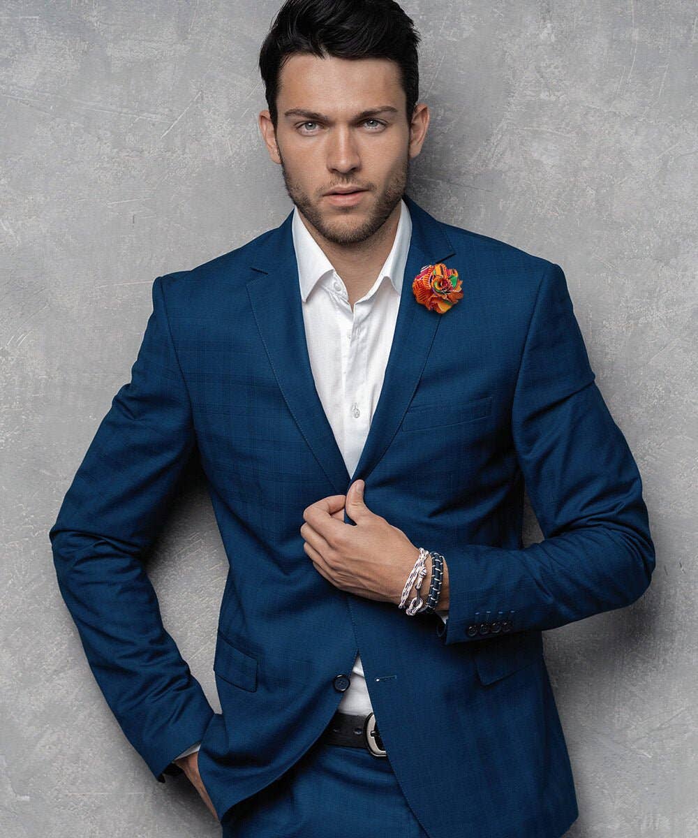 Dubal Brothers - Vittorio Vico Kente Flower Lapel Pin: Kente #1