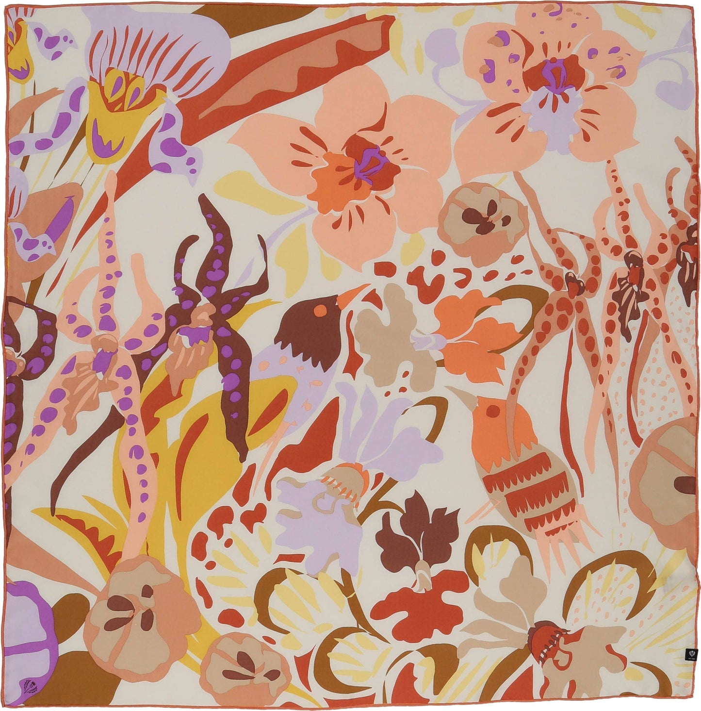 FRAAS - The Scarf Company - Birds of Paradise Square: Nougat