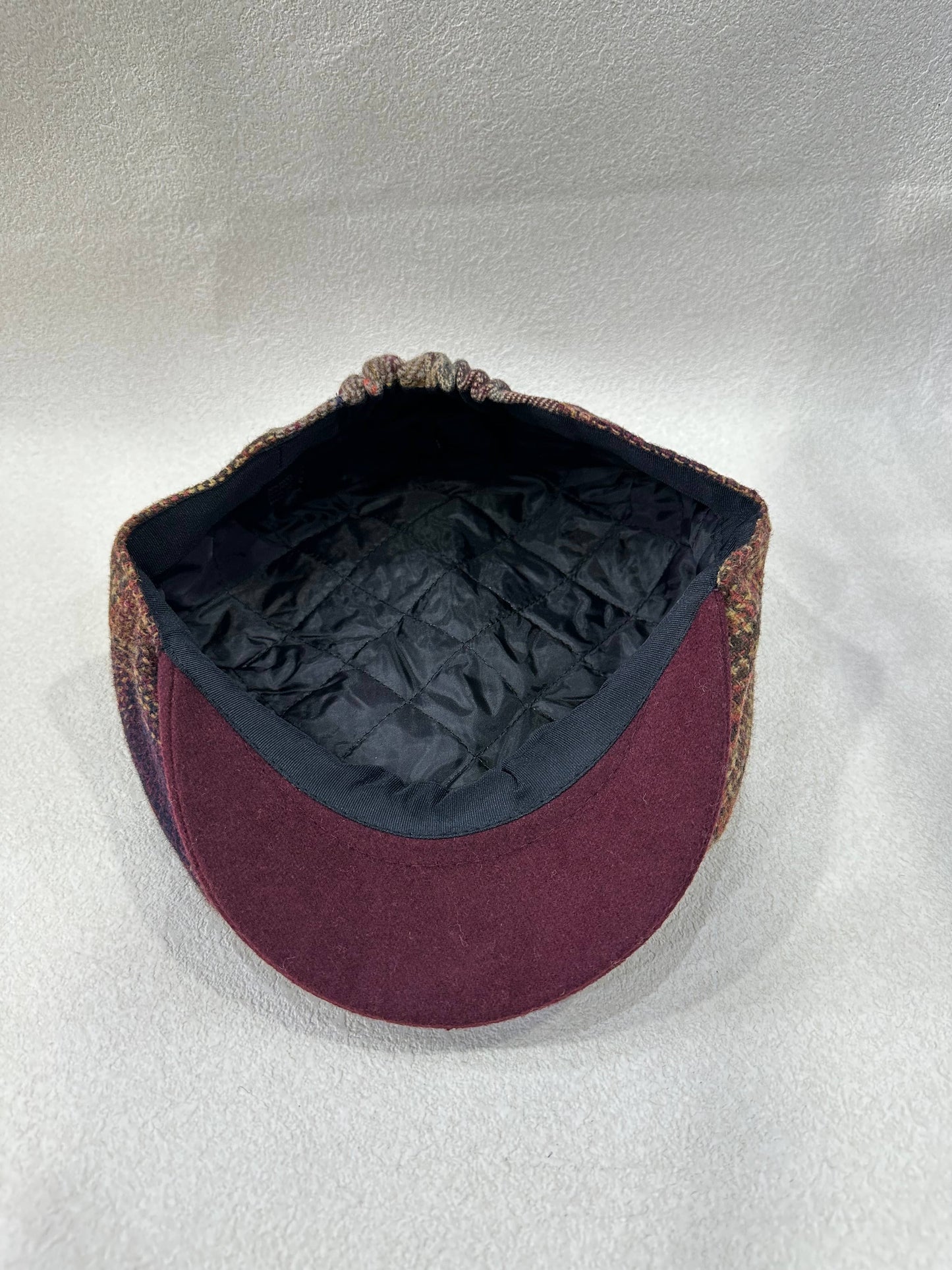 LEXA PLUS - H-7-31 Patchwork tweed newsboy cap