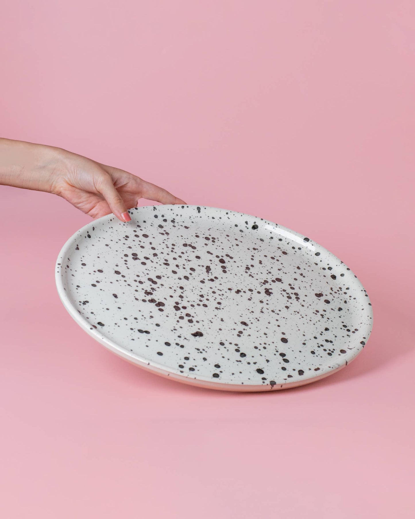 Alfar Tierra Cocida - Large Ceramic Pizza Plate 34 cm/GALAXY Mottled