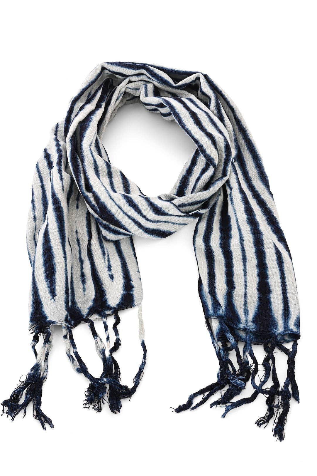 Swahili | AFRICAN MODERN - Moonlit Tide Organic Cotton Scarf from Mali