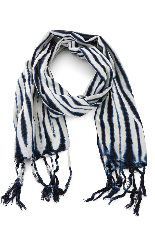 Swahili | AFRICAN MODERN - Moonlit Tide Organic Cotton Scarf from Mali