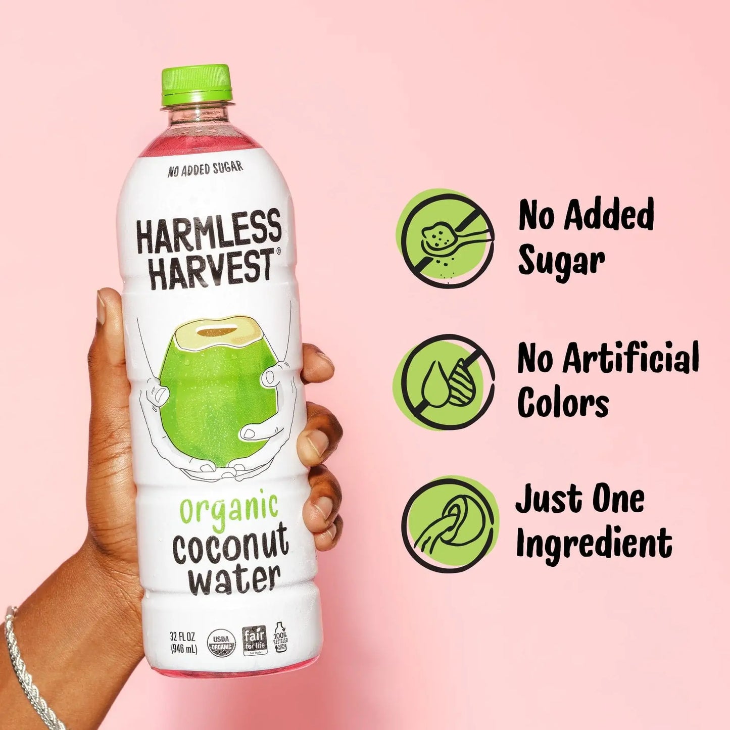 Harmless Harvest - Organic Coconut Water 32oz/6 pack
