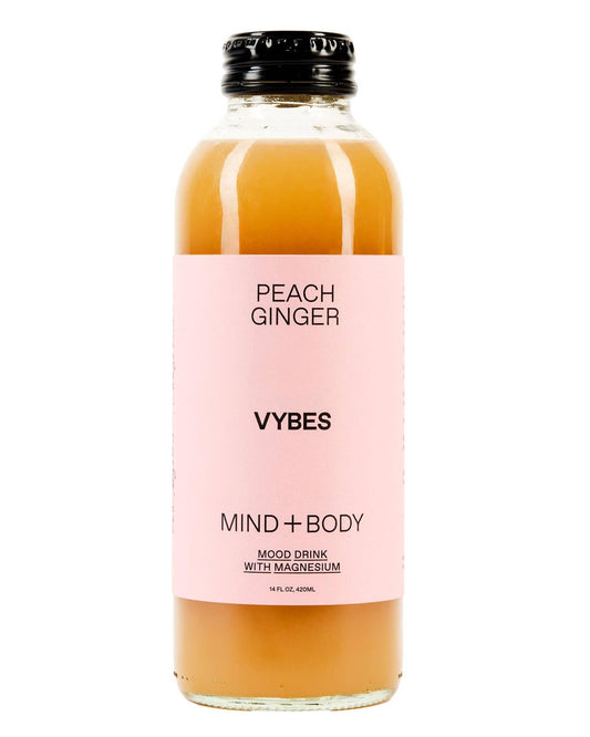 VYBES - Peach Ginger: 12 Pack