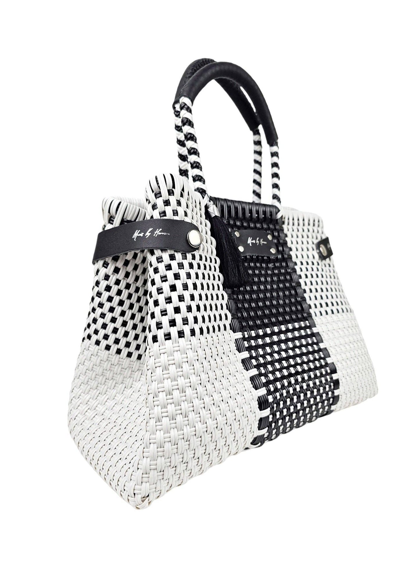 Mavis by Herrera - Less Pollution Convertible Handbag - Black & White