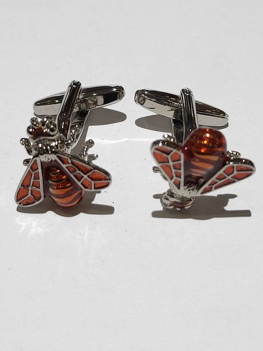 Rainbow Gemstone Rhinestone Bling Cufflinks