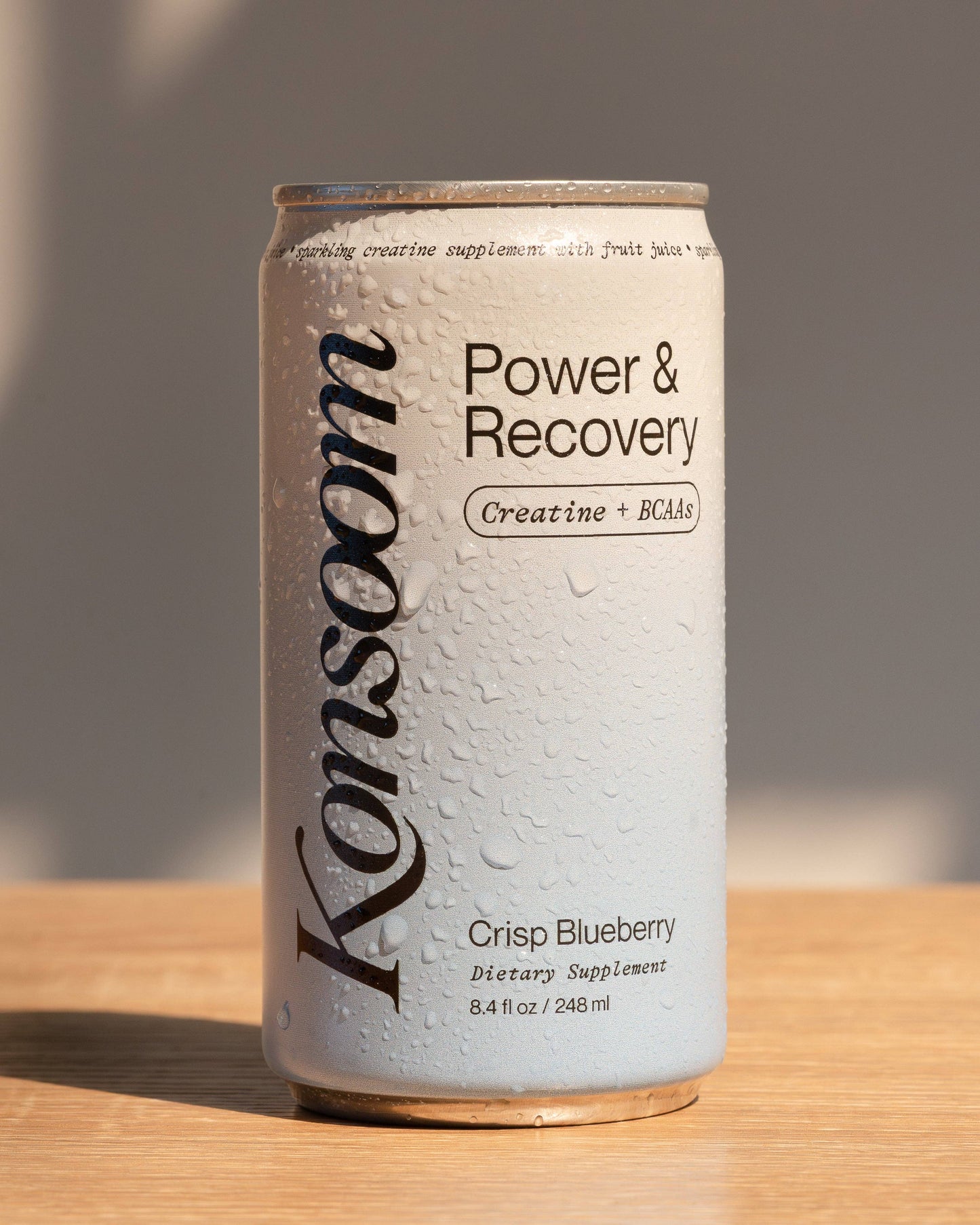 Konsoom Foods - Sparkling Creatine Drink – Power & Recovery (Crisp Blueberry): Pack of 12