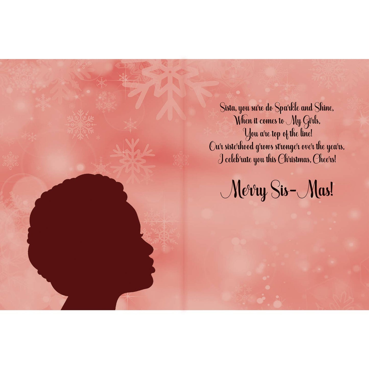 Shades of Color, LLC - Holiday Christmas Cards & Envelopes Sistas Sparkle & Shine