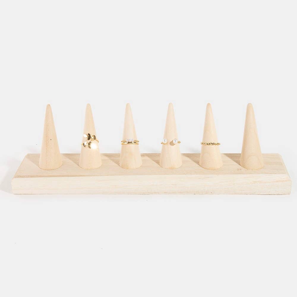 Collections by Fame Accessories - Wooden Ring Mount Display: WOOD