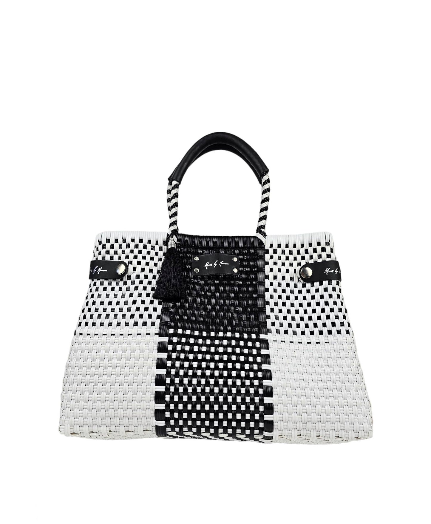 Mavis by Herrera - Less Pollution Convertible Handbag - Black & White
