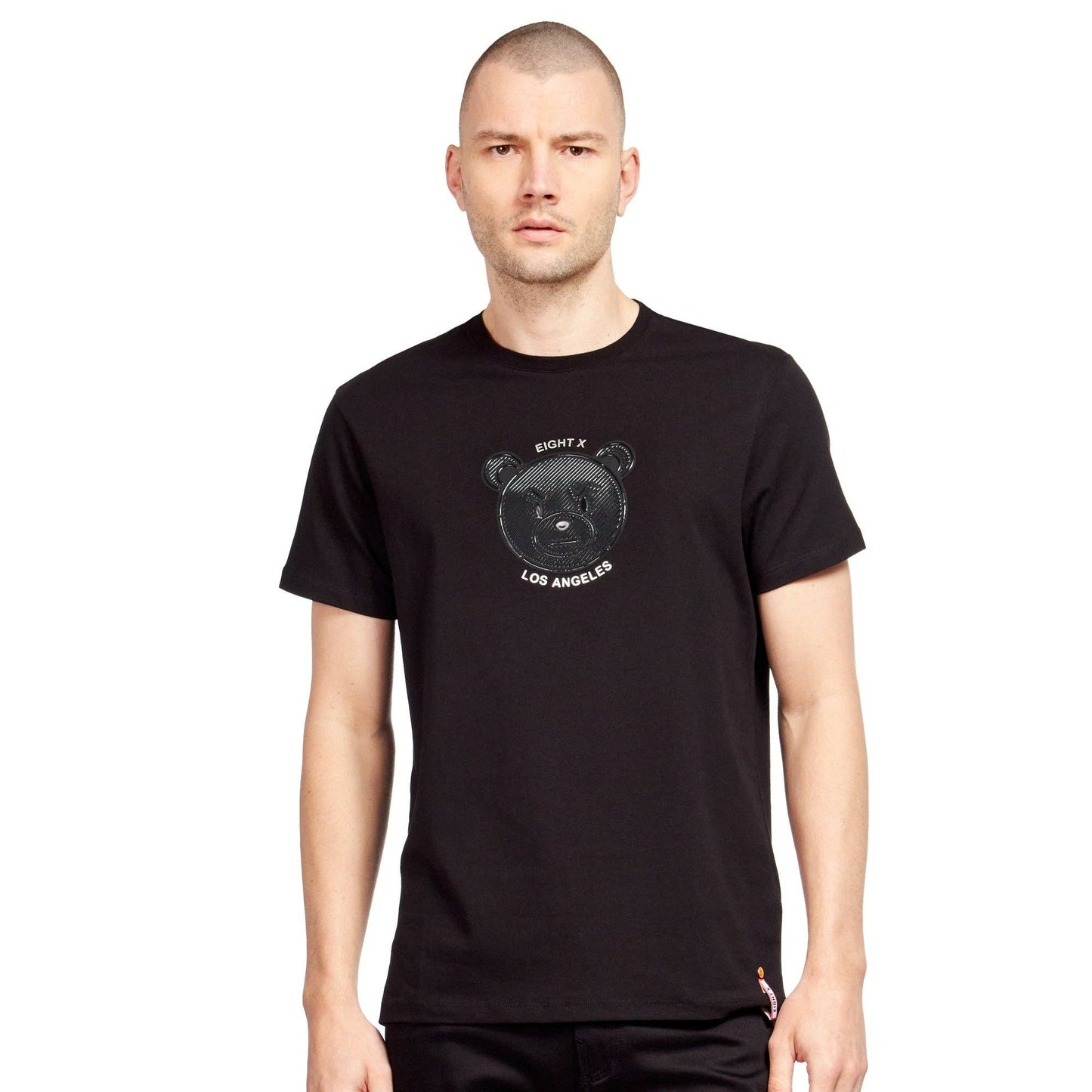 EIGHT X - Bad News Bear Graphic T-Shirt - Black: BLACK / L