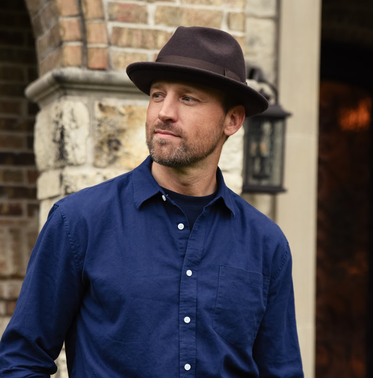 American Hat Makers - Crushable Wool Felt Pinch Front Hat - Style Pablo: Black / MD