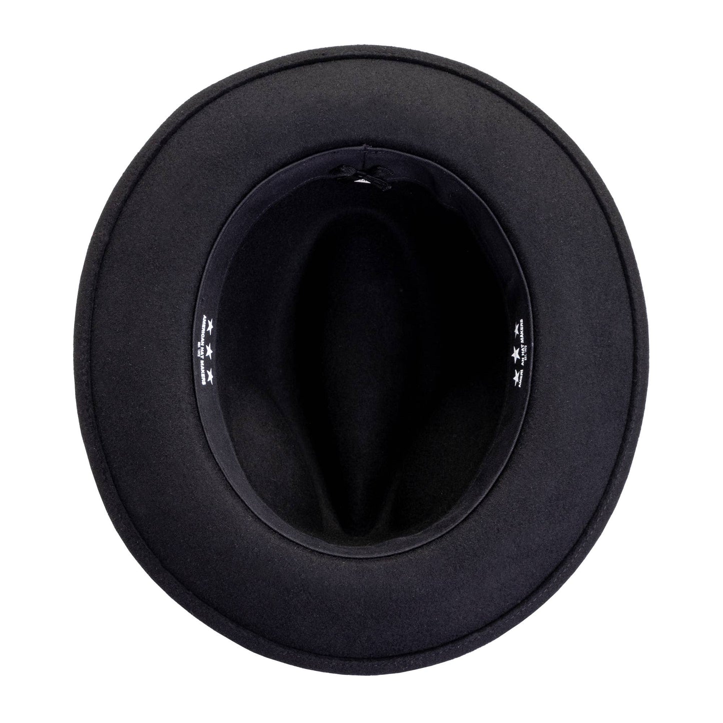 American Hat Makers - Crushable Wool Felt Pinch Front Hat - Style Pablo: Navy / LG