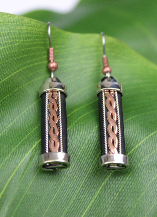 HPSilver, LLC - ER.MAR.7002 - Leather Earrings