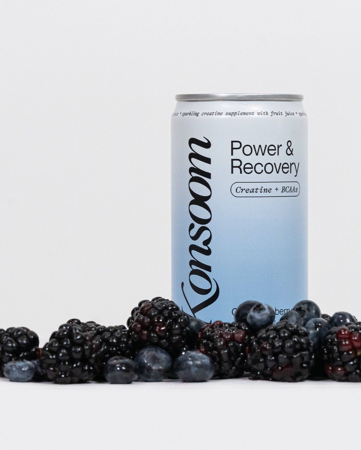 Konsoom Foods - Sparkling Creatine Drink – Power & Recovery (Crisp Blueberry): Pack of 12