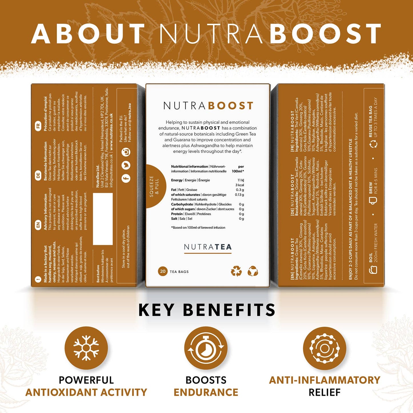 NutraTea - Nutra Boost Herbal Tea