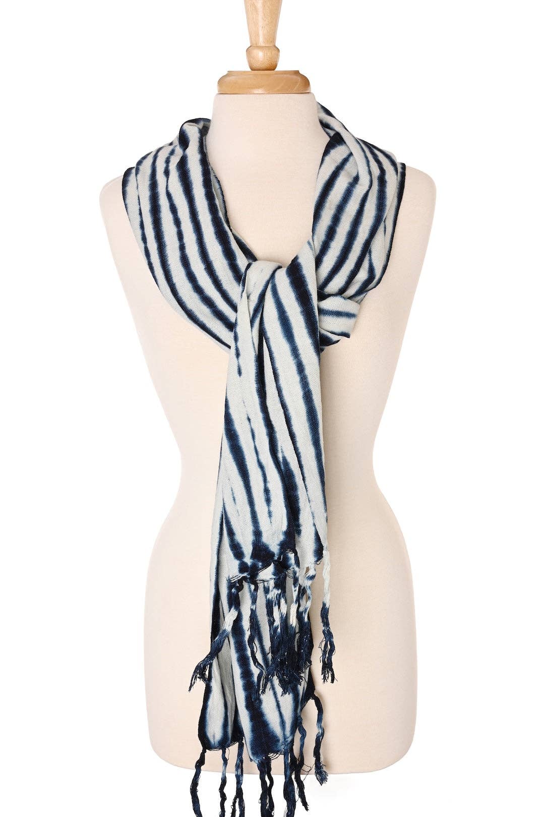 Swahili | AFRICAN MODERN - Moonlit Tide Organic Cotton Scarf from Mali