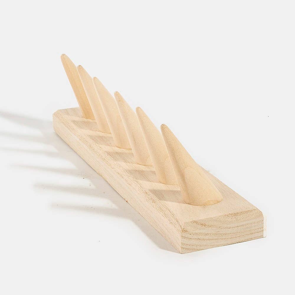 Collections by Fame Accessories - Wooden Ring Mount Display: WOOD