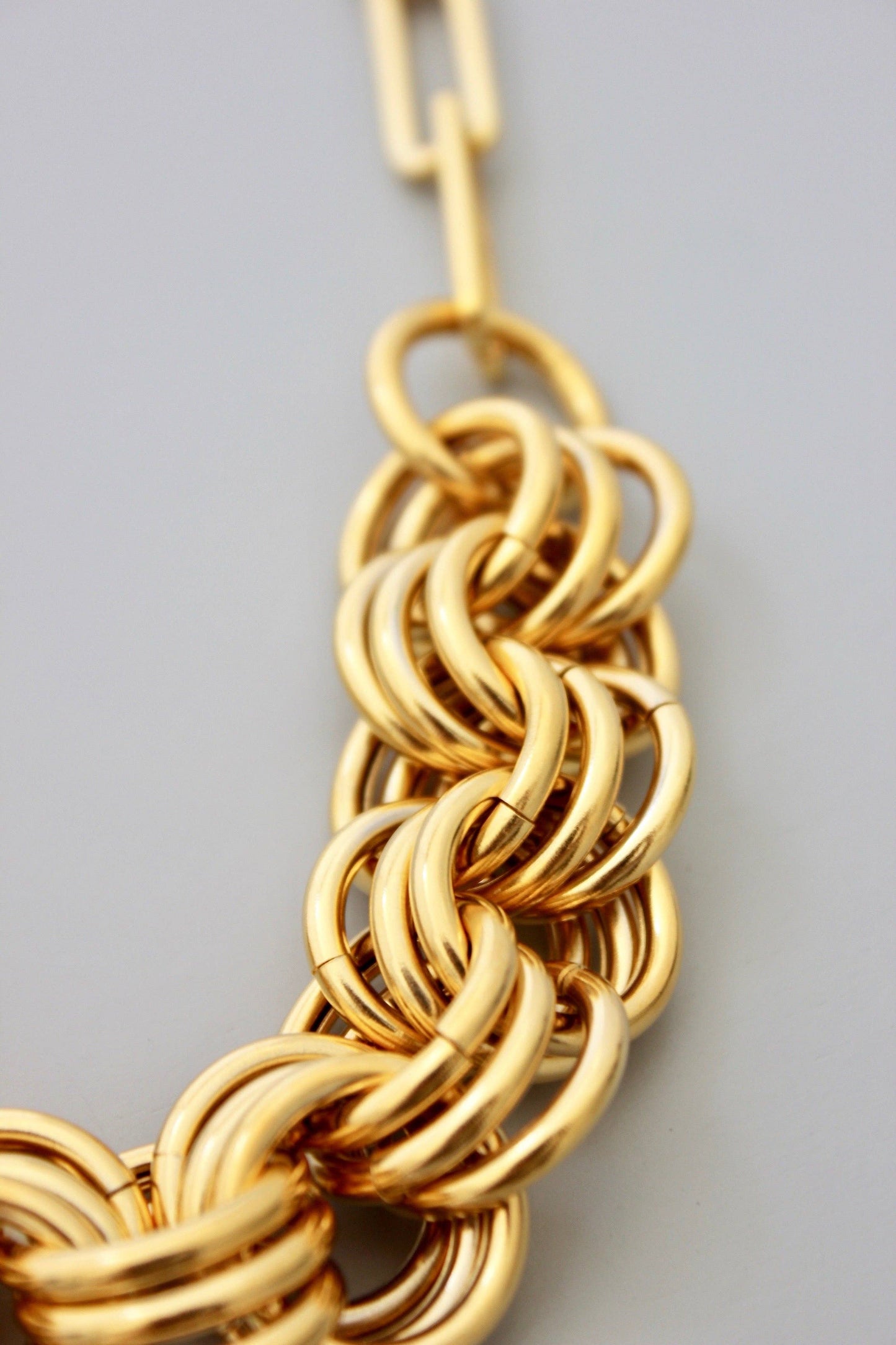 David Aubrey Jewelry - DOR318 18k matte gold chain necklace