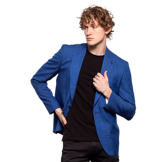 EIGHT X - The Goodman Jacket - Brave Blue: BLUE / 42R