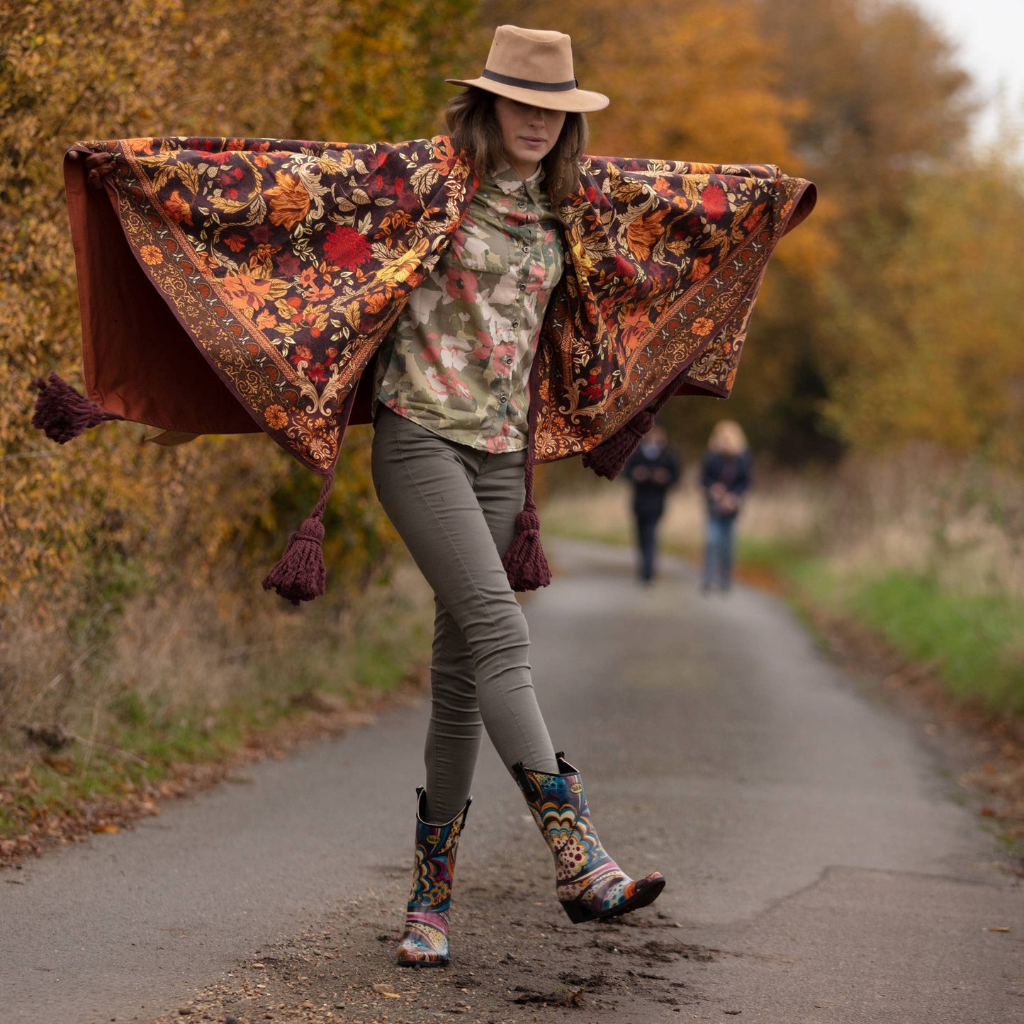 Talolo Boots - Floral Bliss cowboy welly boots: 38