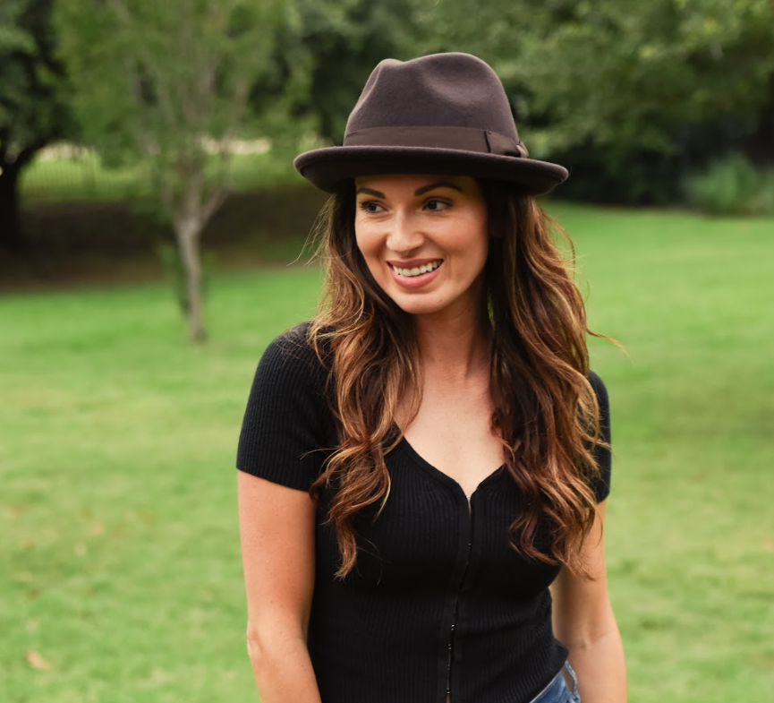 American Hat Makers - Crushable Wool Felt Pinch Front Hat - Style Pablo: Navy / MD