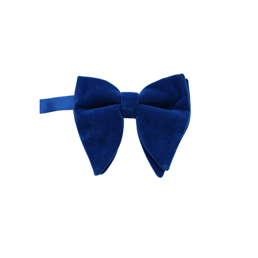Tie Mood - Oversized Velvet Bow Tie: Royal Blue