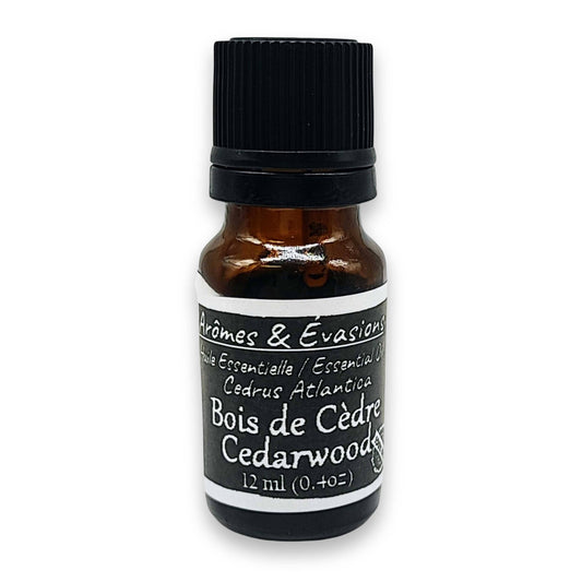 Arômes & Évasions - Essential Oil -Cedarwood Atlas (Cedrus Atlantica): 12 ml