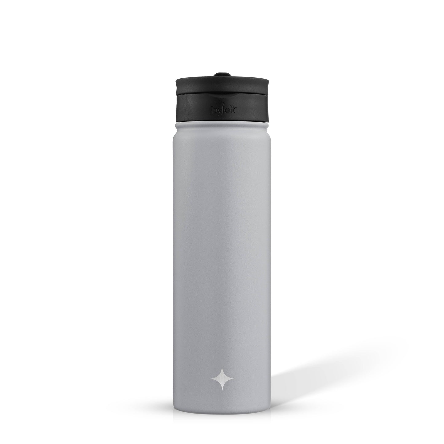 JoyJolt - Colored Stainless Steel Insulated Water Bottle - 22 oz: Black