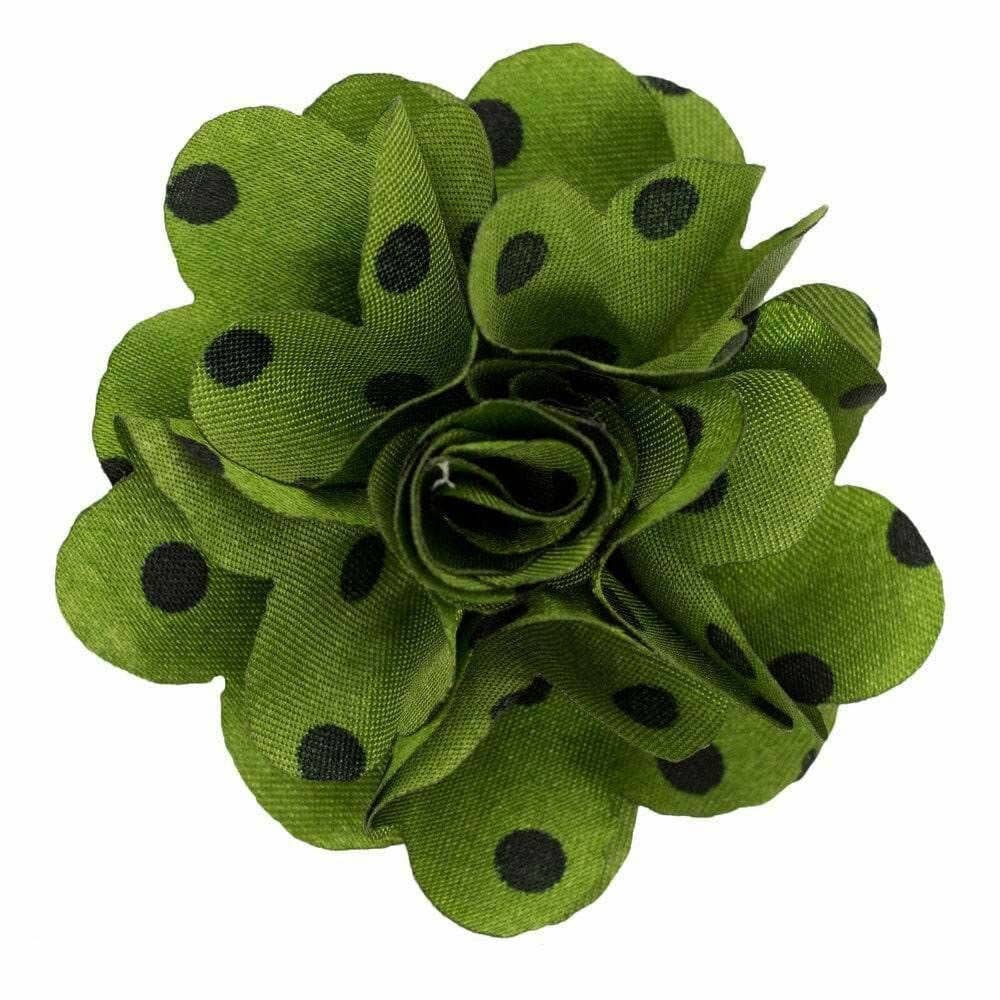 Dubal Brothers - Vittorio Vico Men's Formal Polka Dot Flower Lapel Pin: Flower Pin Suit Accessories Pins for Suit or Tuxedo by Classy Cufflinks: Red & White (44) / One Size