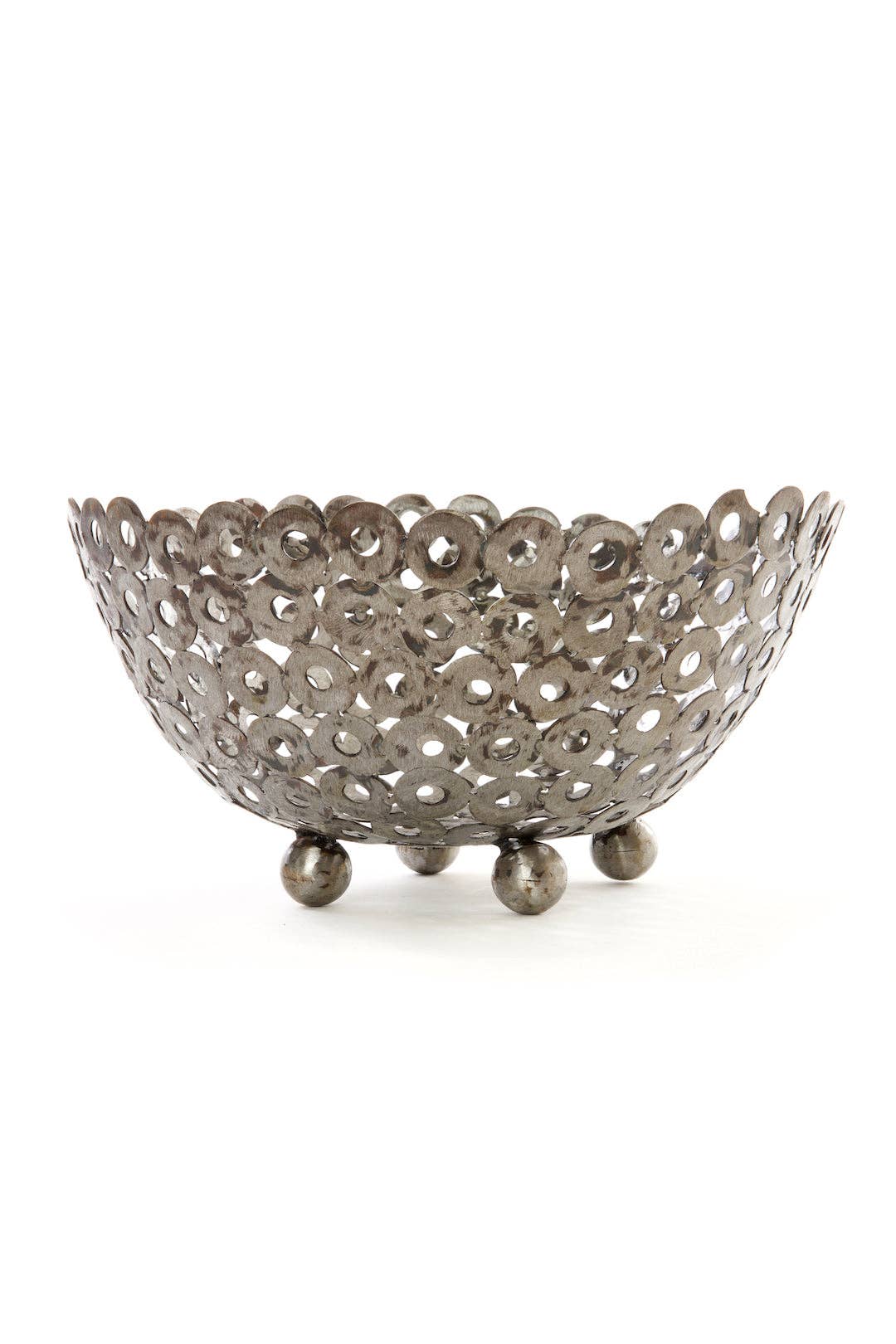 Swahili | AFRICAN MODERN - Recycled Metal Display Bowls: OAK50A - Small