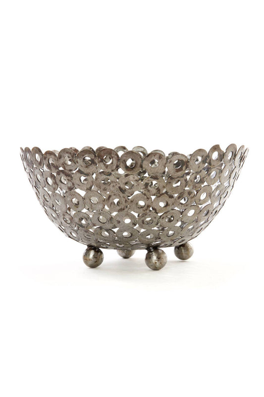Swahili | AFRICAN MODERN - Recycled Metal Display Bowls: OAK50B - Large