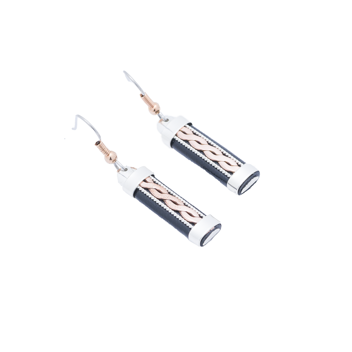 HPSilver, LLC - ER.MAR.7002 - Leather Earrings
