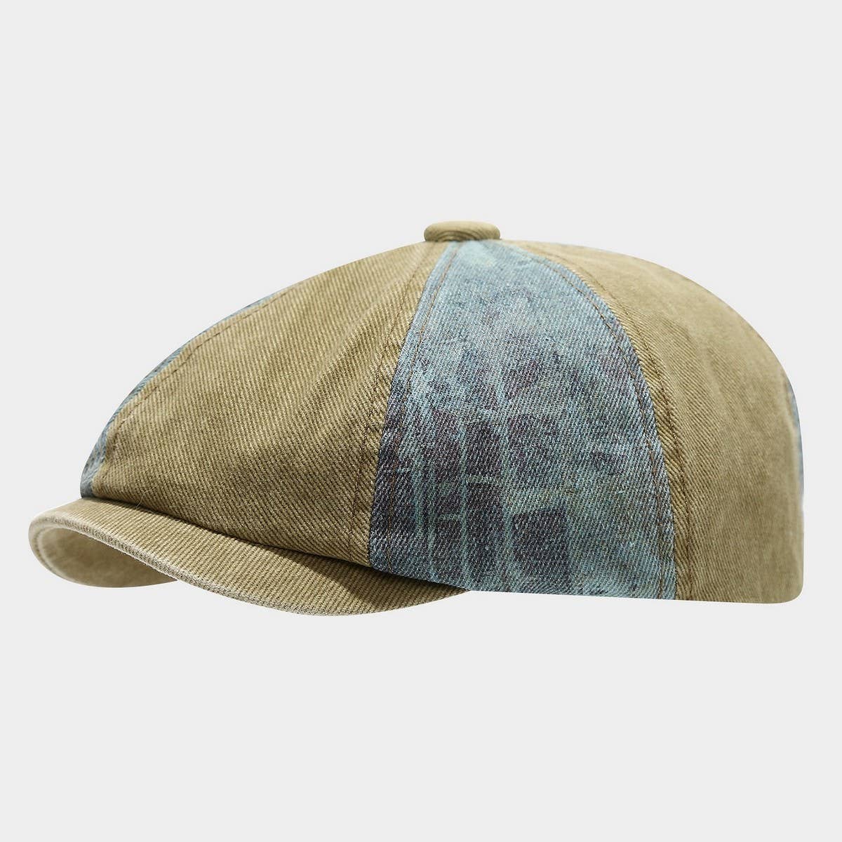 ACCITY - Vintage Washed Newsboy Cap for Men Women_CWAH04572: DARKBROWN / (OS) 1