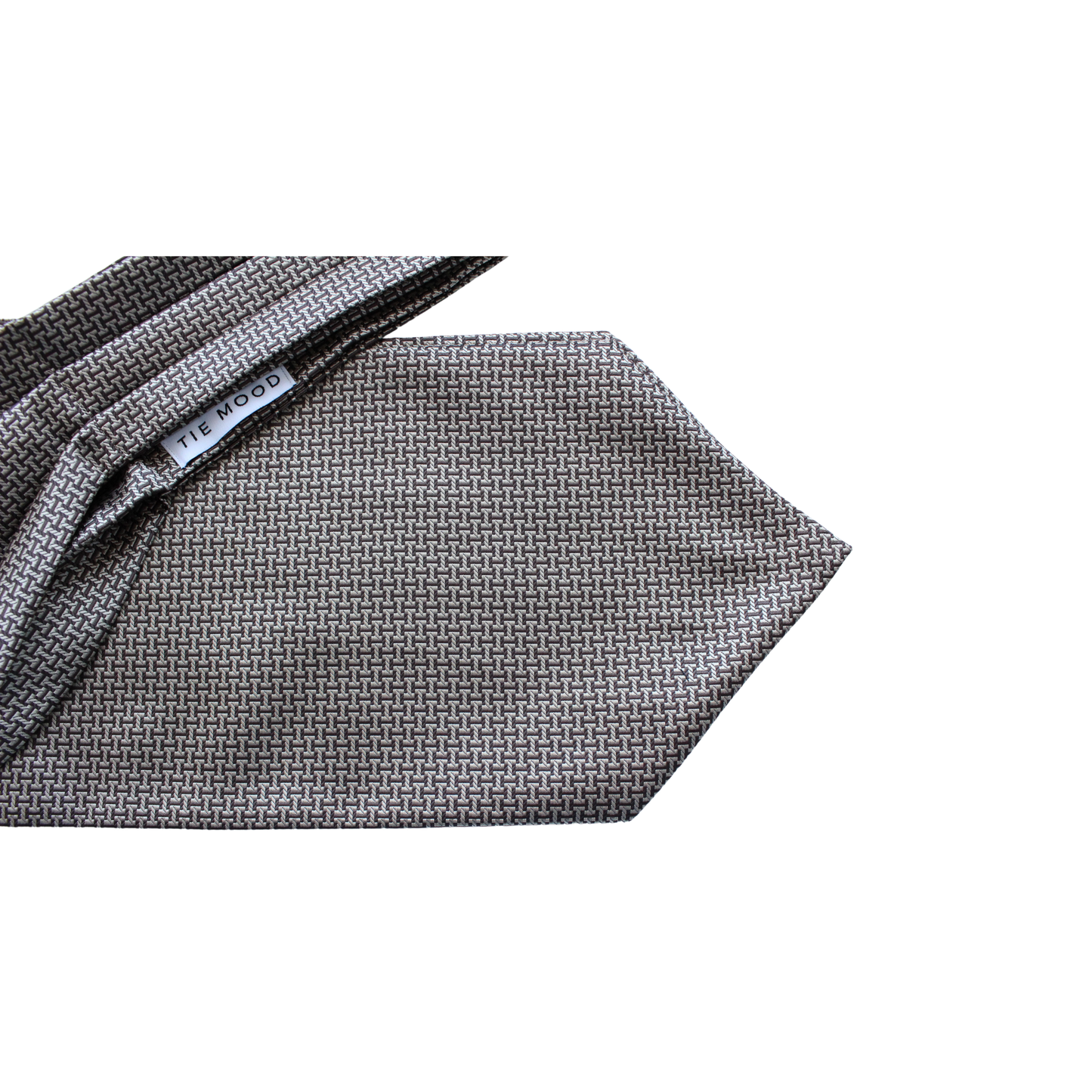 Tie Mood - Modern Interlocking Design Blue Ascot Tie: Blue