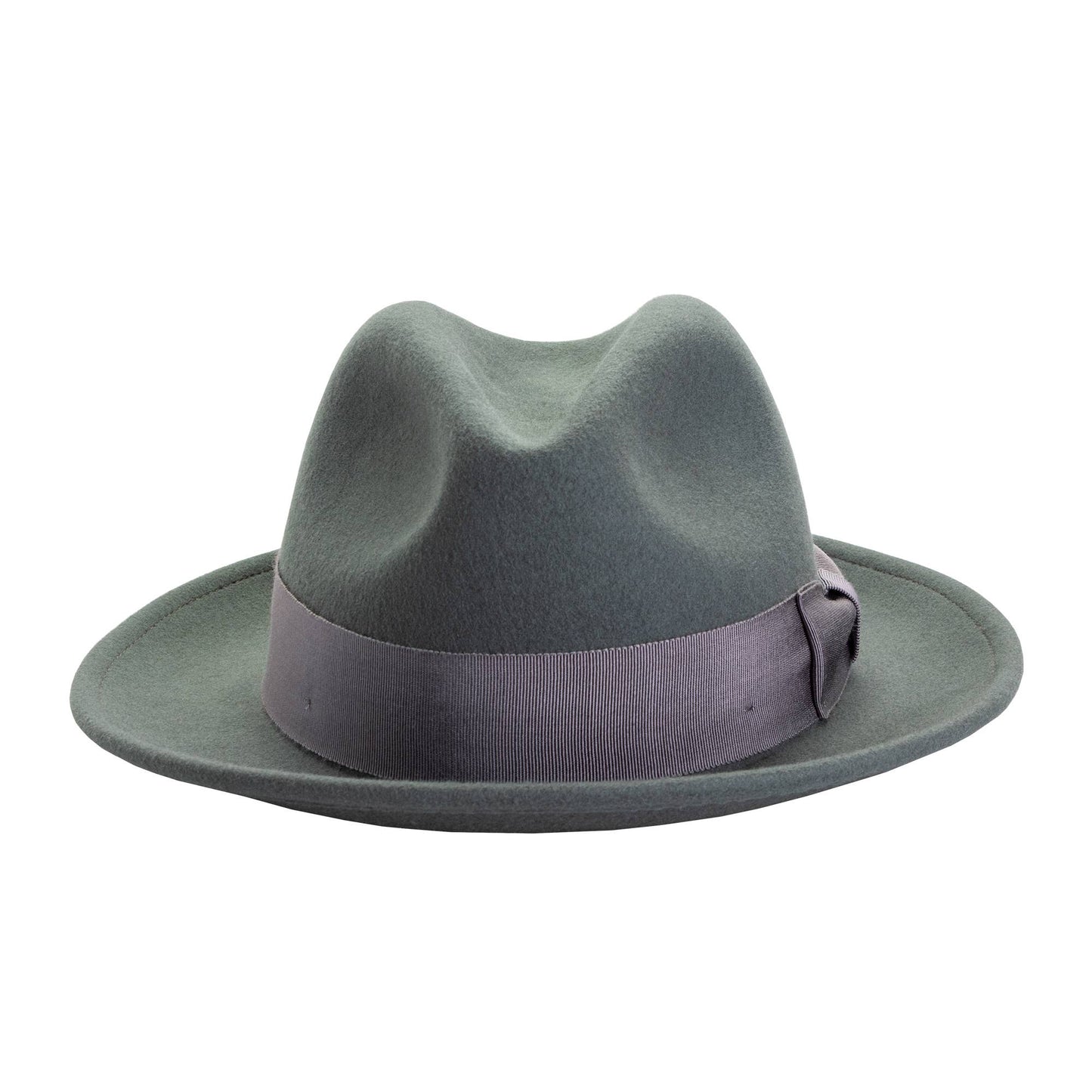 American Hat Makers - Crushable Wool Felt Pinch Front Hat - Style Pablo: Black / XL