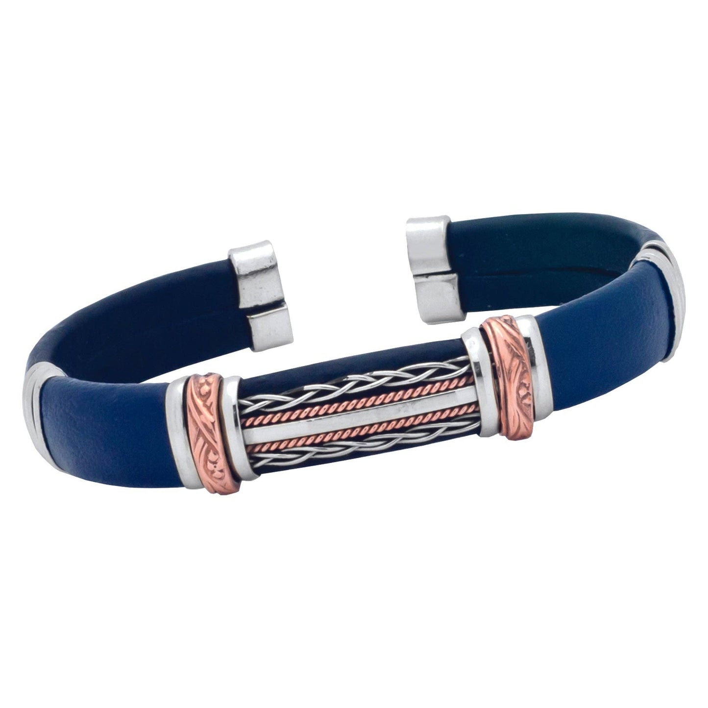 HPSilver, LLC - BR.ULB.1310 - Unique Leather Bracelet