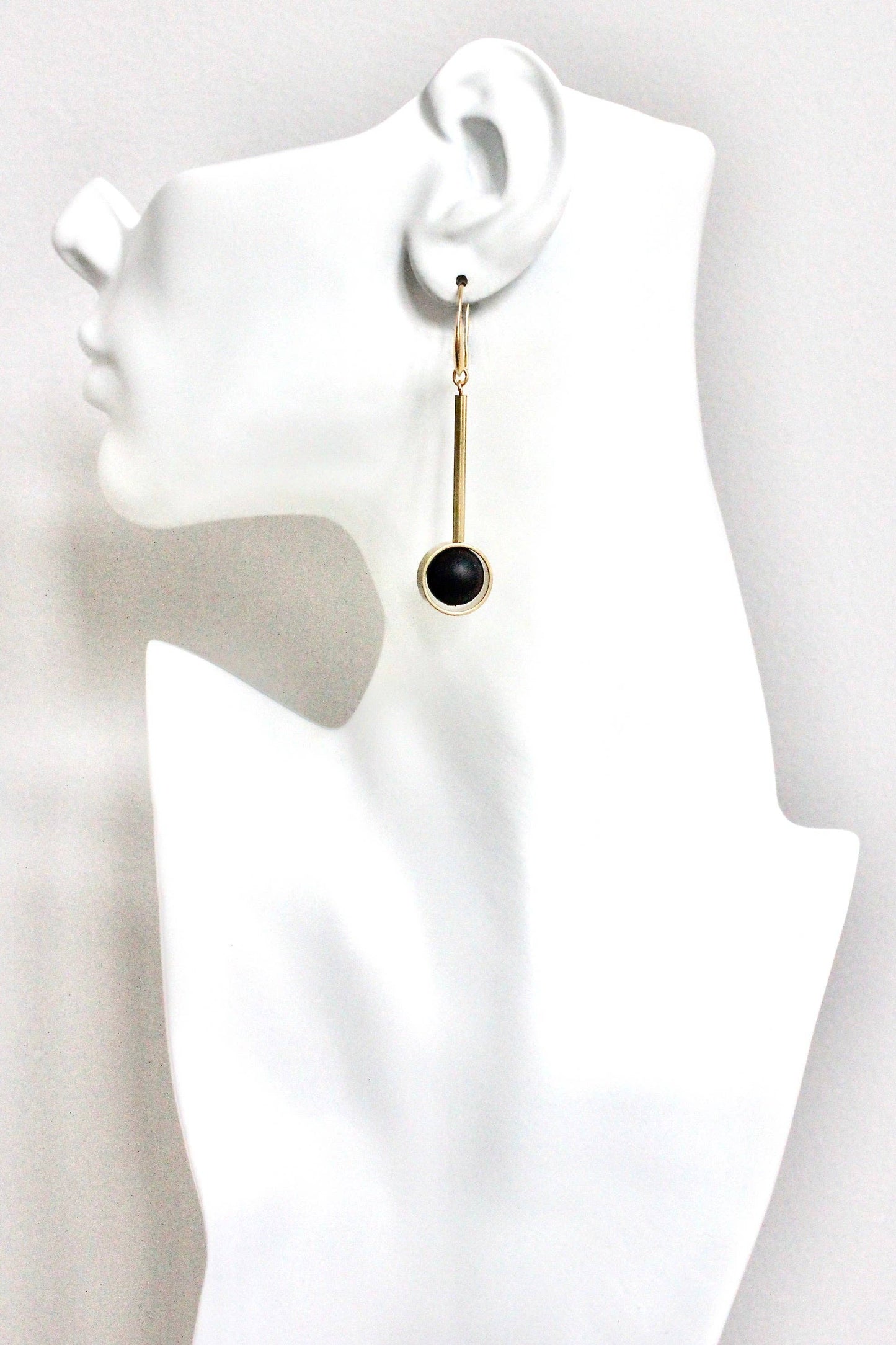 David Aubrey Jewelry - HYLE46 Jet glass earrings