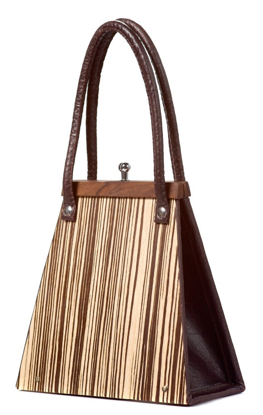 Bright Makassar Veneer Wooden Purse