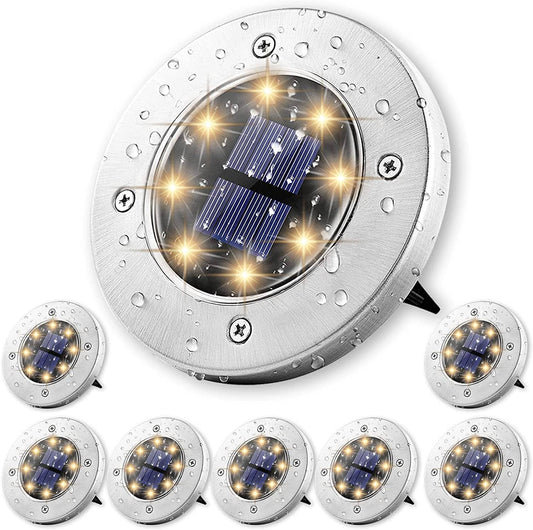 Solar Ground Lights Garden Landscape Lighting