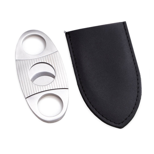 BeyBerk International - Stainless Steel Guillotine Cigar Cutter with Pouch