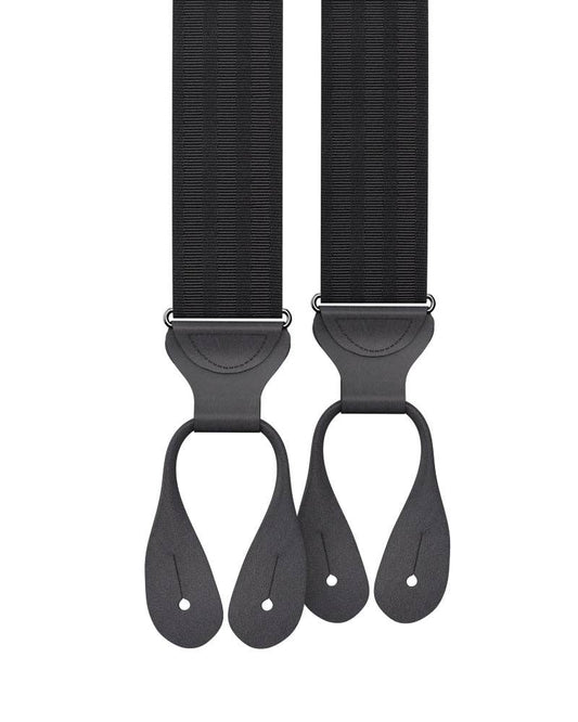 KK & Jay Supply Co. - Black on Black Stripe Suspenders