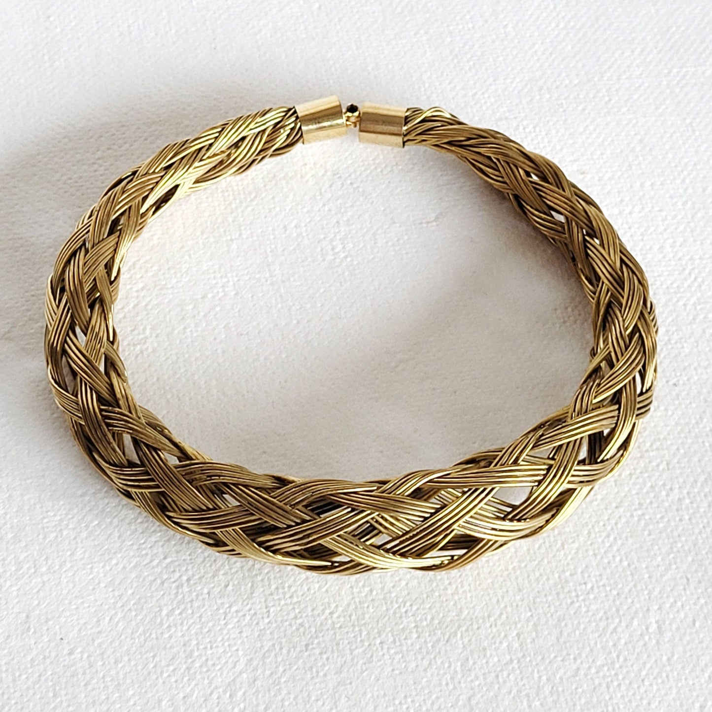 Bisjoux - Brass braided collar woven necklace cuff armlet options