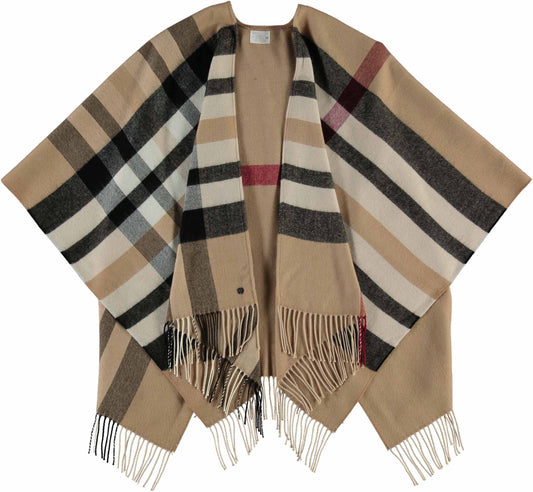 FRAAS - The Scarf Company - FRAAS Plaid Woven Acrylic Ruana